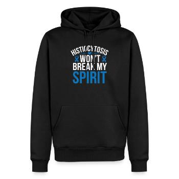 Histiozytose Bewusstsein Blutkrankheit Blaues Band - Männer Premium Bio Hoodie - Schwarz - Vorne - Nico (187cm)