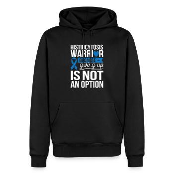 Histiozytose Bewusstsein Blutkrankheit Blaues Band - Männer Premium Bio Hoodie - Schwarz - Vorne - Nico (187cm)