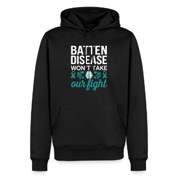 Batten Disease Awareness Disease Disorder - Sweat à capuche Premium bio Homme - noir - Devant - Nico (187cm)