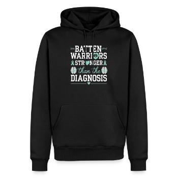 Batten Disease Awareness Disease Disorder - Sweat à capuche Premium bio Homme - noir - Devant - Nico (187cm)