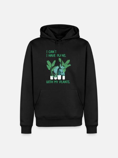 Houseplants - Men’s Premium Organic Hoodie - black