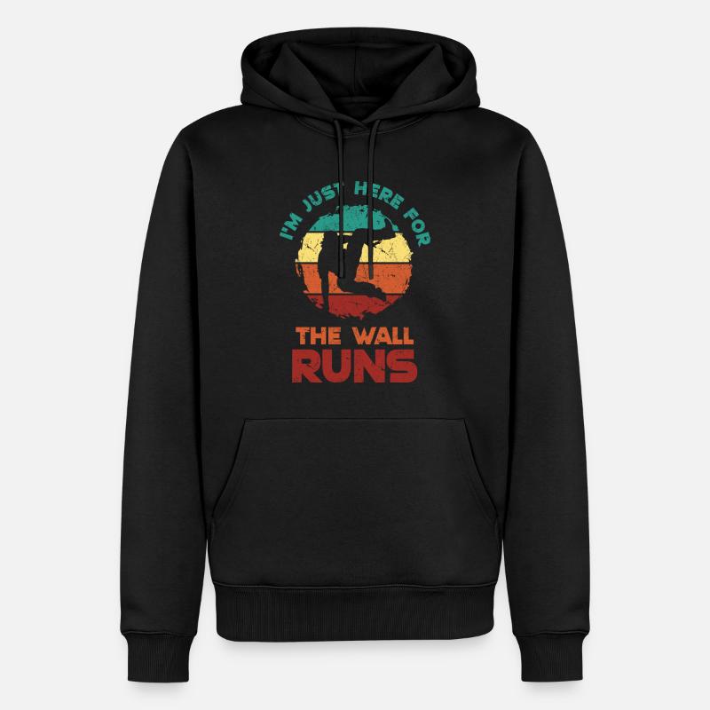 Parkour - Männer Premium Bio Hoodie - Schwarz