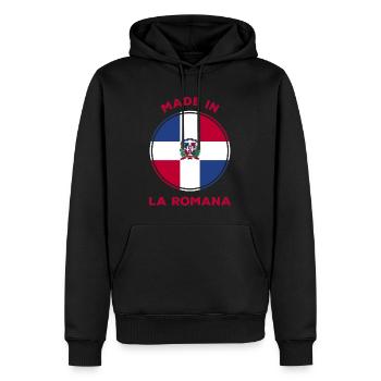 La Romana Dominikanische Republik - Männer Premium Bio Hoodie - Schwarz - Vorne - Nico (187cm)
