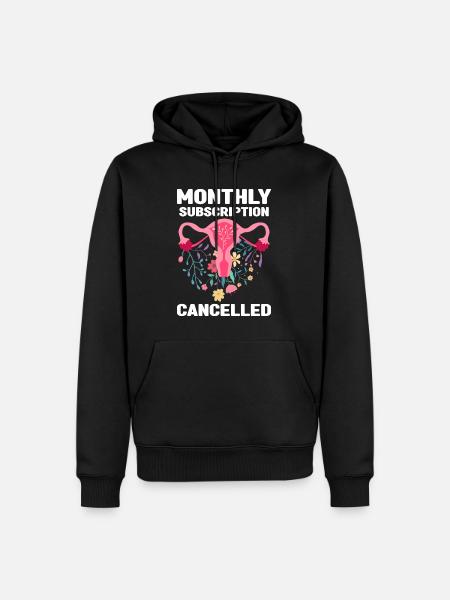 Hysterektomie | Gebärmutter Entfernung Geschenk - Männer Premium Bio Hoodie - Schwarz