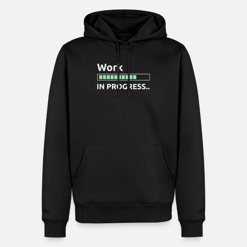 Work in progress - Sweat à capuche Premium bio Homme - noir