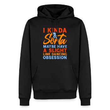 Line Dance Western Tänzer Line Dance Western - Männer Premium Bio Hoodie - Schwarz - Vorne - Nico (187cm)