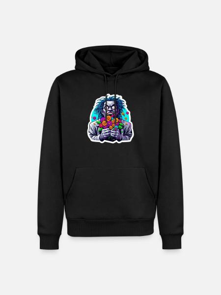 Eating Flowers - Men’s Premium Organic Hoodie - black