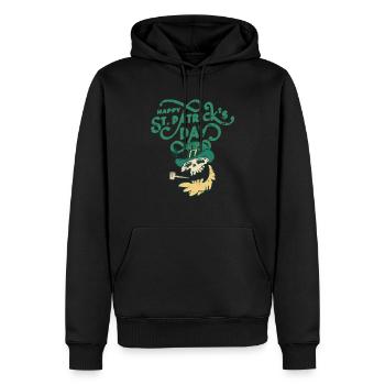 St Patrick's Day, - Men’s Premium Organic Hoodie - black - Front - Nico (187cm)