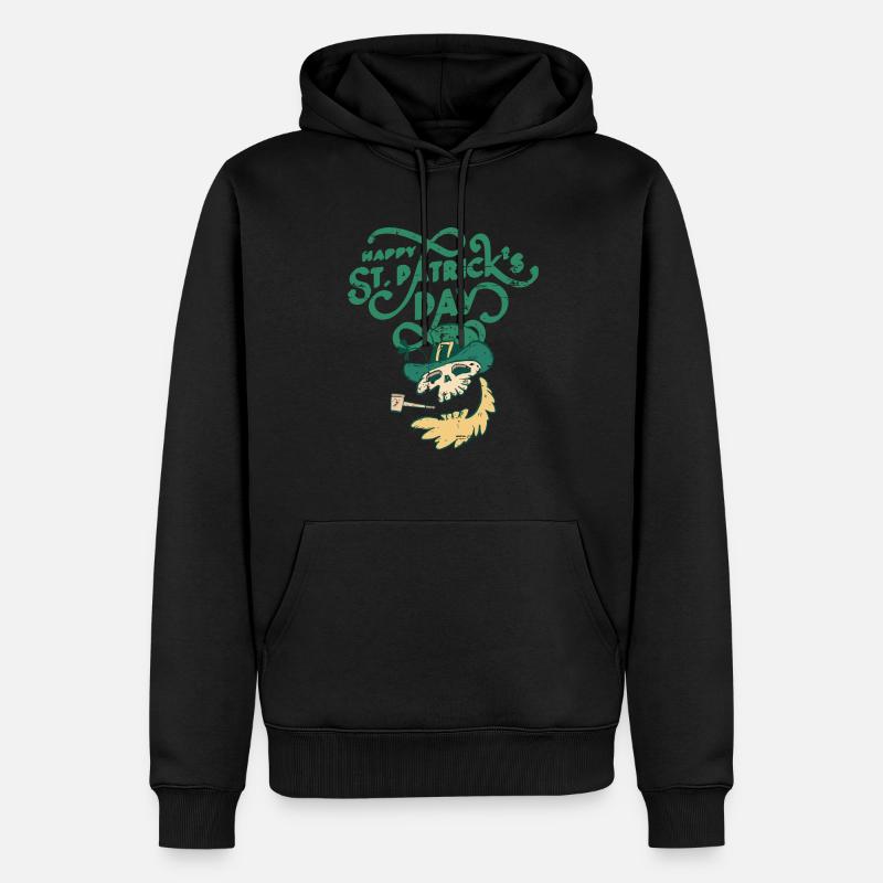 St Patricks Day, - Männer Premium Bio Hoodie - Schwarz