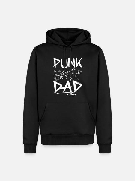 Dad Punk Rock - Men’s Premium Organic Hoodie - black