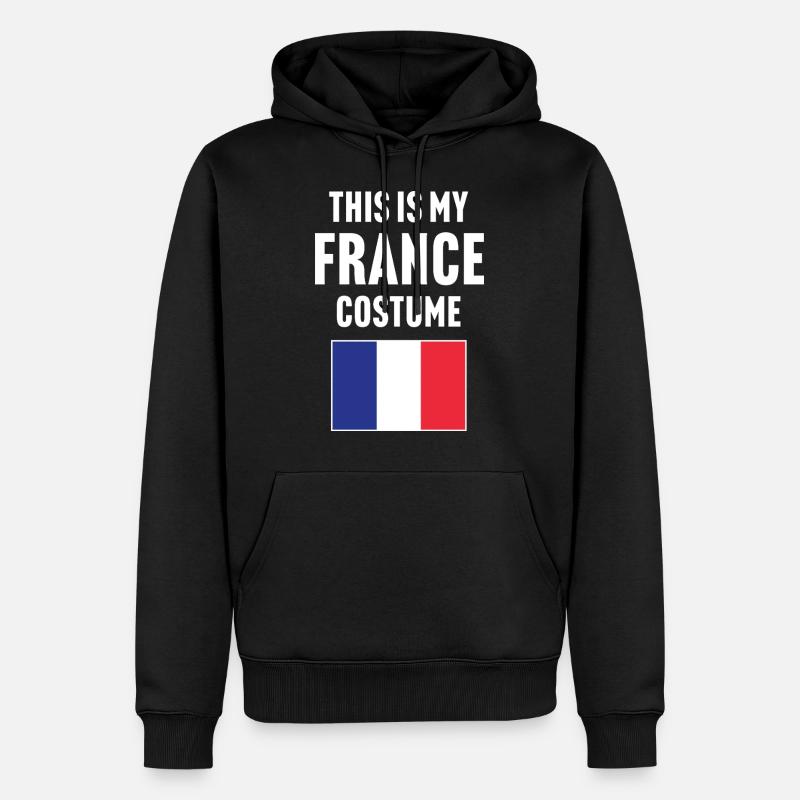 Ce costume de ma France - Sweat à capuche Premium bio Homme - noir