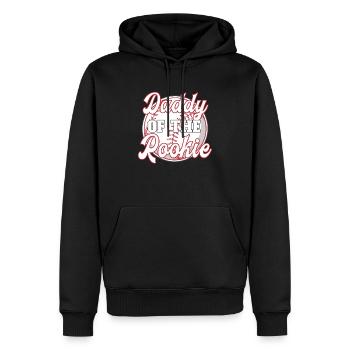Daddy of the Rookie - Baseball Player Papa - Men’s Premium Organic Hoodie - black - Front - Nico (187cm)