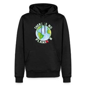 Il n’y a pas de Plan B Terre - Changement climatique - Sweat à capuche Premium bio Homme - noir - Devant - Nico (187cm)