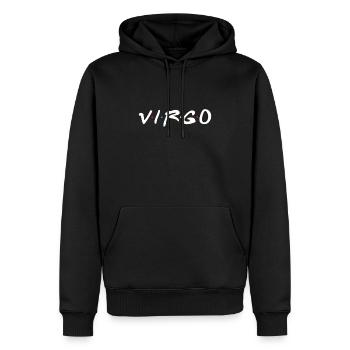 Virgo Zodiac - Men’s Premium Organic Hoodie - black - Front - Nico (187cm)