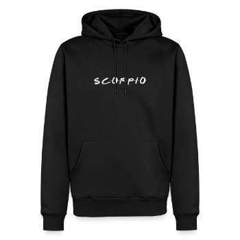 Scorpio Zodiac - Men’s Premium Organic Hoodie - black - Front - Nico (187cm)