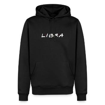 Libra Zodiac - Men’s Premium Organic Hoodie - black - Front - Nico (187cm)