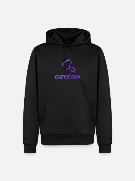 Capricorn Zodiac - Men’s Premium Organic Hoodie - black