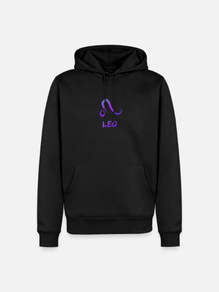 Leo Zodiac - Men’s Premium Organic Hoodie - black