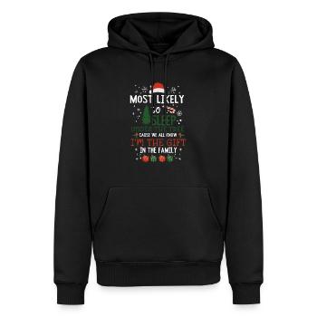 Christmas Saying Funny Humor Witty Xmas - Men’s Premium Organic Hoodie - black - Front - Nico (187cm)