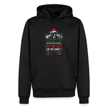 Christmas Saying Funny Humor Witty Xmas - Men’s Premium Organic Hoodie - black - Front - Nico (187cm)