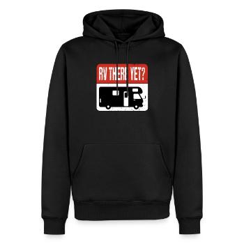 Signe d’avertissement RV déjà là-bas ? Camping-car camping-car - Sweat à capuche Premium bio Homme - noir - Devant - Nico (187cm)