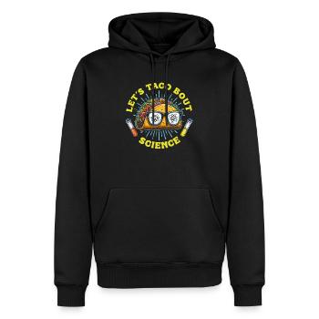Let’s Taco Bout Science Professeur Étudiant Étudiant - Sweat à capuche Premium bio Homme - noir - Devant - Nico (187cm)