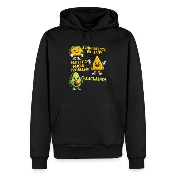 Lustiger Spruch Taco Nacho Avocado Humor Witzig - Männer Premium Bio Hoodie - Schwarz - Vorne - Nico (187cm)