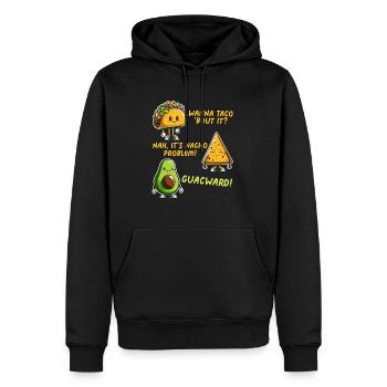 Lustiger Spruch Taco Nacho Avocado Humor Witzig - Männer Premium Bio Hoodie - Schwarz - Vorne - Nico (187cm)
