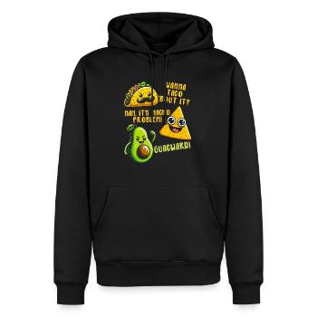 Lustiger Spruch Taco Nacho Avocado Humor Witzig - Männer Premium Bio Hoodie - Schwarz - Vorne - Nico (187cm)