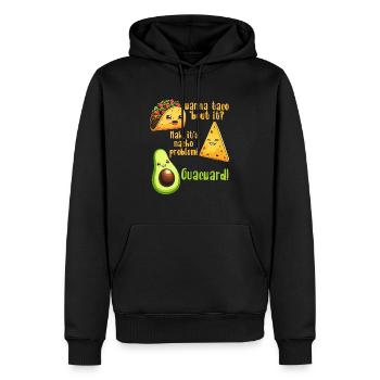 Lustiger Spruch Taco Nacho Avocado Humor Witzig - Männer Premium Bio Hoodie - Schwarz - Vorne - Nico (187cm)