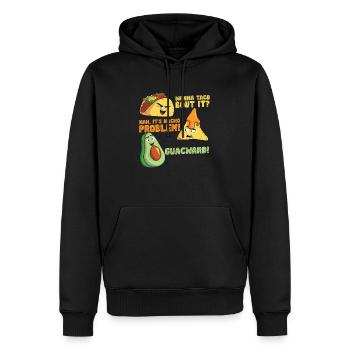 Lustiger Spruch Taco Nacho Avocado Humor Witzig - Männer Premium Bio Hoodie - Schwarz - Vorne - Nico (187cm)