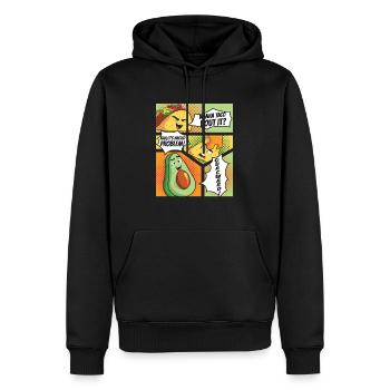 Lustiger Spruch Taco Nacho Avocado Humor Witzig - Männer Premium Bio Hoodie - Schwarz - Vorne - Nico (187cm)