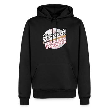 Baseball Grandpa Baseball Opa Grandfather - Männer Premium Bio Hoodie - Schwarz - Vorne - Nico (187cm)