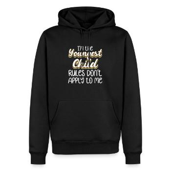 Famille Enfants Frères et sœurs Idée Cadeau Drôle - Sweat à capuche Premium bio Homme - noir - Devant - Nico (187cm)