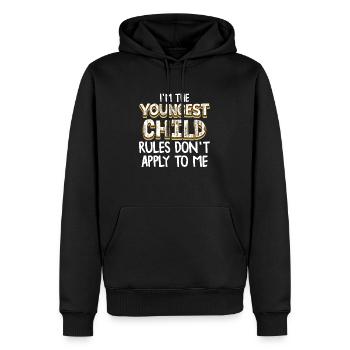 Famille Enfants Frères et sœurs Idée Cadeau Drôle - Sweat à capuche Premium bio Homme - noir - Devant - Nico (187cm)