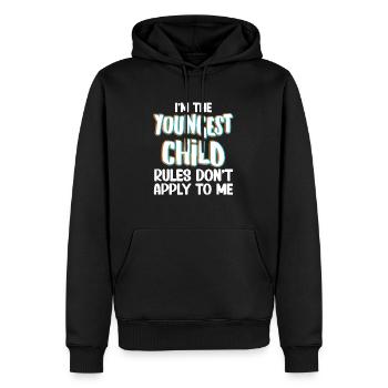 Famille Enfants Frères et sœurs Idée Cadeau Drôle - Sweat à capuche Premium bio Homme - noir - Devant - Nico (187cm)
