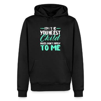 Famille Enfants Frères et sœurs Idée Cadeau Drôle - Sweat à capuche Premium bio Homme - noir - Devant - Nico (187cm)