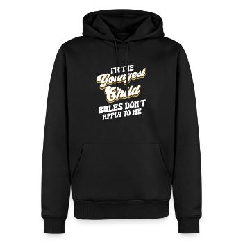 Famille Enfants Frères et sœurs Idée Cadeau Drôle - Sweat à capuche Premium bio Homme - noir - Devant - Nico (187cm)