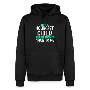 Famille Enfants Frères et sœurs Idée Cadeau Drôle - Sweat à capuche Premium bio Homme - noir - Devant - Nico (187cm)