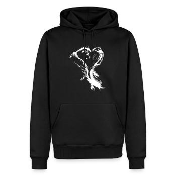 Cavalier King Charles Spaniel Chien Chien Wilsigns - Sweat à capuche Premium bio Homme - noir - Devant - Nico (187cm)