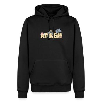 Halloween Piraten Spruch Outfit Kostüm Arrgh - Männer Premium Bio Hoodie - Schwarz - Vorne - Nico (187cm)