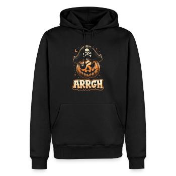 Halloween Piraten Spruch Outfit Kostüm Arrgh - Männer Premium Bio Hoodie - Schwarz - Vorne - Nico (187cm)
