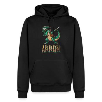 Halloween Piraten Spruch Outfit Kostüm Arrgh - Männer Premium Bio Hoodie - Schwarz - Vorne - Nico (187cm)
