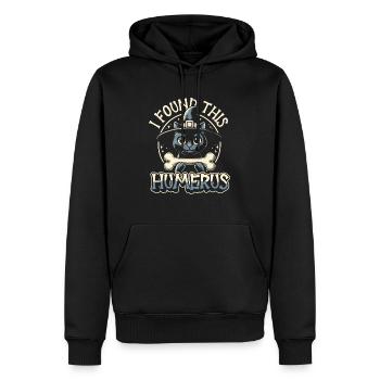 Halloween Cat Witch Humor Saying Funny - Men’s Premium Organic Hoodie - black - Front - Nico (187cm)