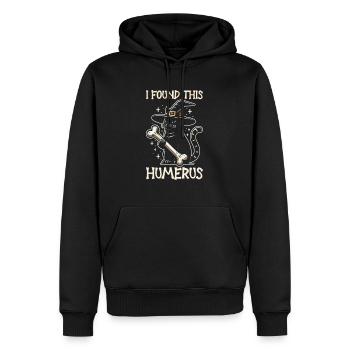 Halloween Cat Witch Humor Saying Funny - Men’s Premium Organic Hoodie - black - Front - Nico (187cm)