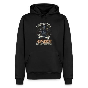 Halloween Cat Witch Humor Saying Funny - Men’s Premium Organic Hoodie - black - Front - Nico (187cm)