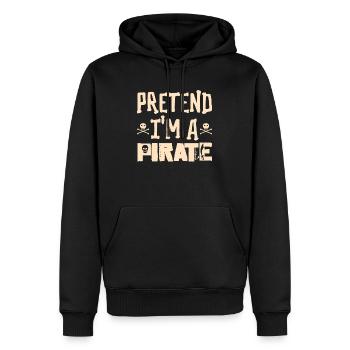 Halloween Pirate Dire Tenue Costume Drôle - Sweat à capuche Premium bio Homme - noir - Devant - Nico (187cm)