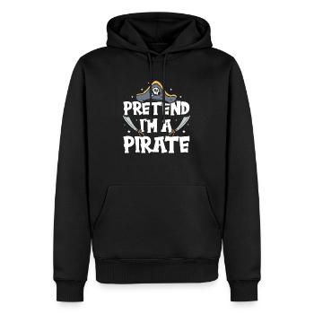Halloween Pirate Dire Tenue Costume Drôle - Sweat à capuche Premium bio Homme - noir - Devant - Nico (187cm)