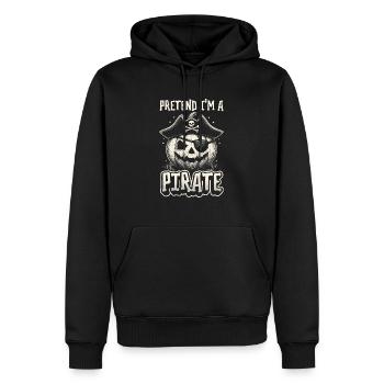 Halloween Pirate Dire Tenue Costume Drôle - Sweat à capuche Premium bio Homme - noir - Devant - Nico (187cm)