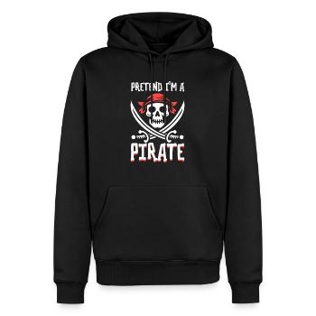 Halloween Pirate Dire Tenue Costume Drôle - Sweat à capuche Premium bio Homme - noir - Devant - Nico (187cm)